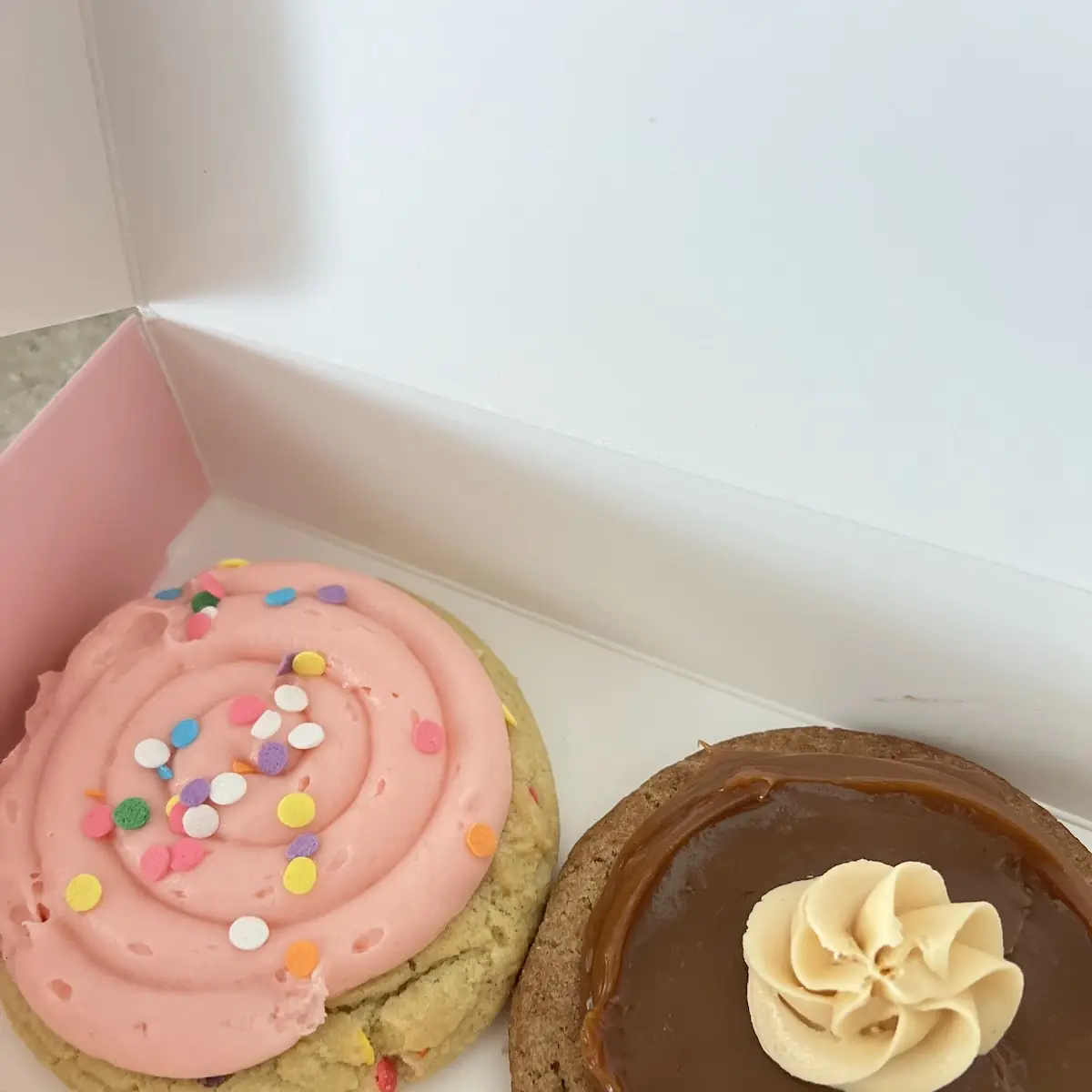 Confetti Cake and Chocolate Cake