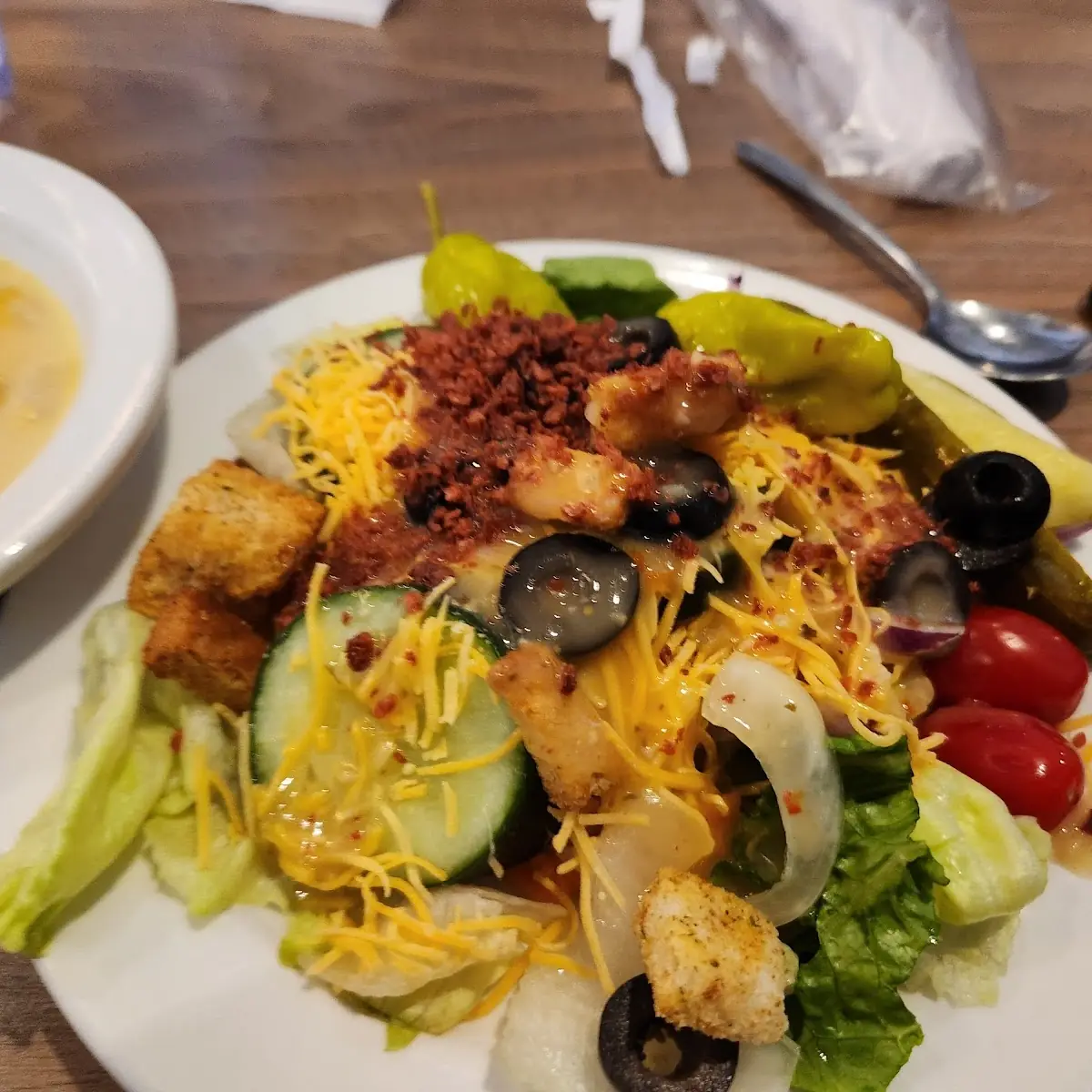 Salad Bar Before Dinner