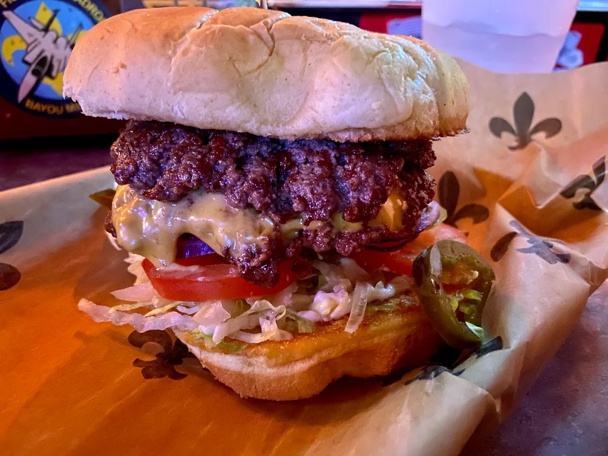 Double with American Cheese