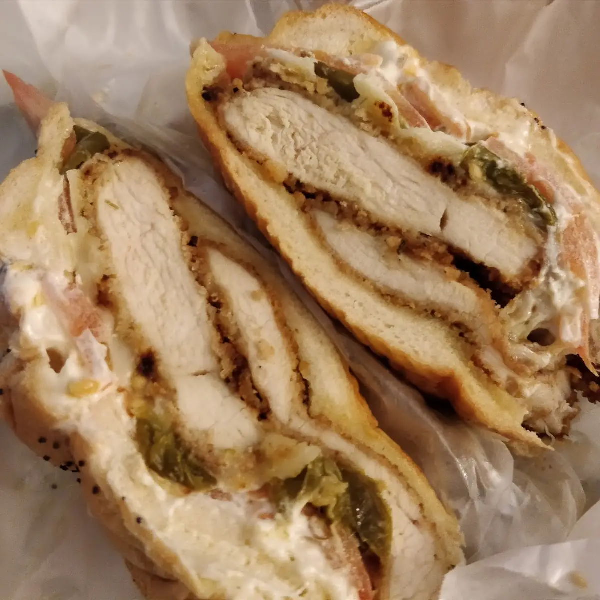 Chicken Cutlet Bacon Mozzarella Panini