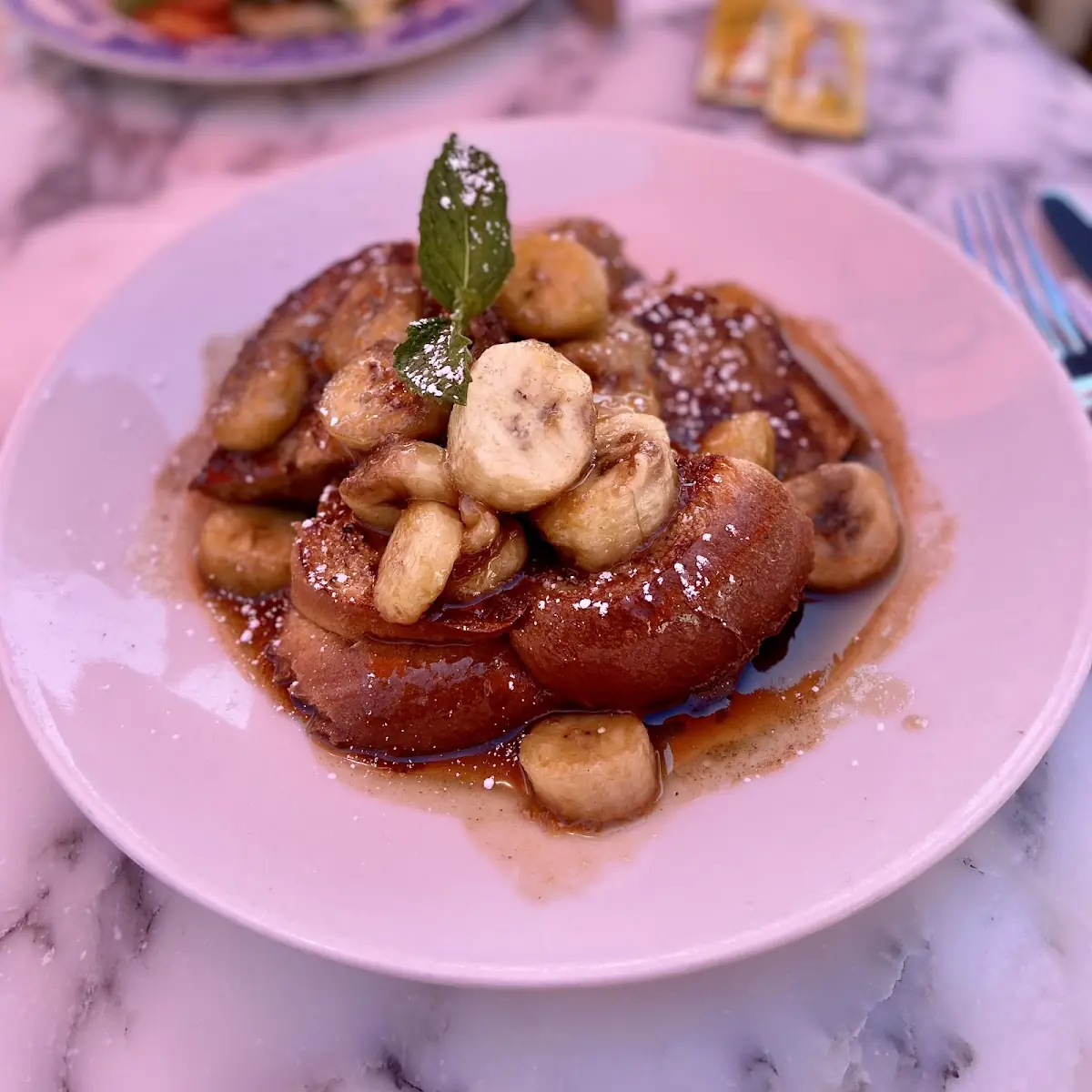 Banana Kahlua French Toast