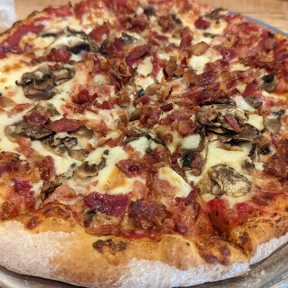 Bacon Mushroom Pizza