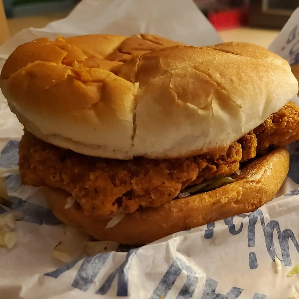 Spicy Chicken Sandwich and Cheese Curds