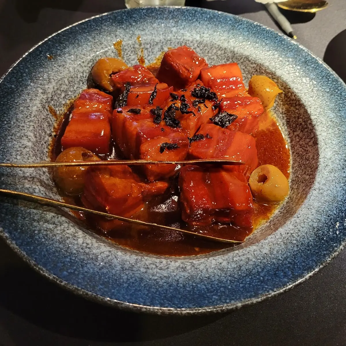 Braised Pork Belly in Black Tea Sauce