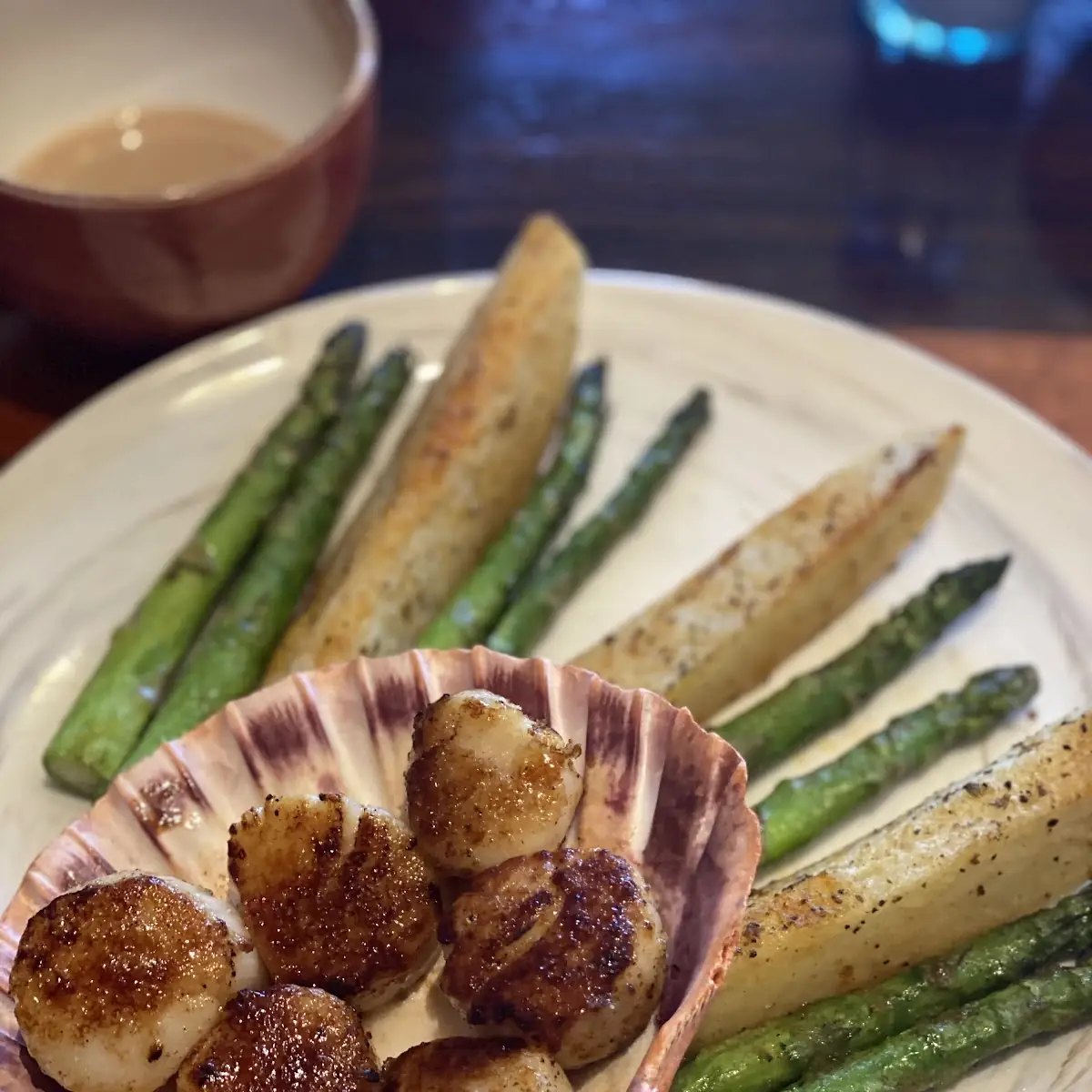 Scallops in Garlic Sauce