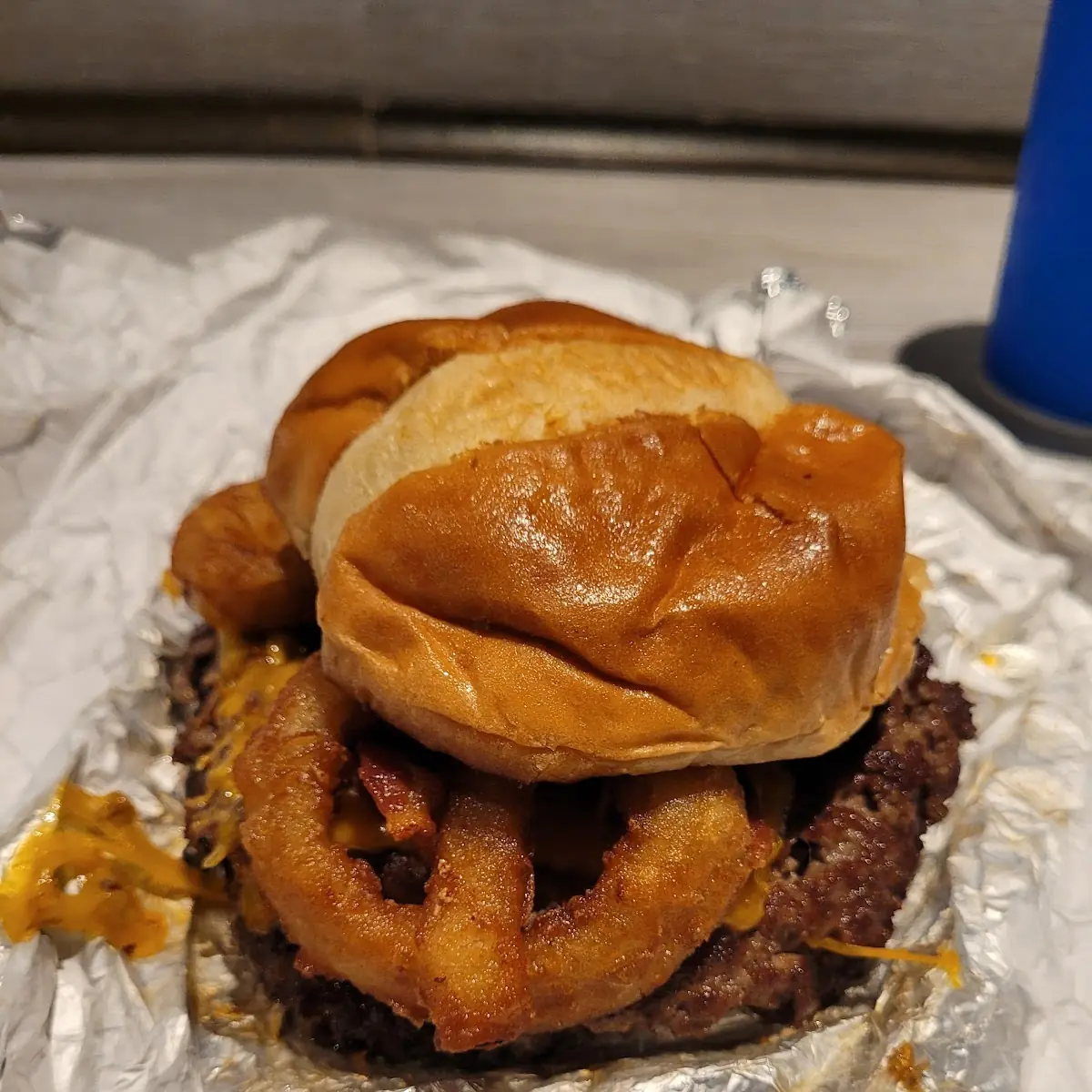 Super Burger with Bacon Added
