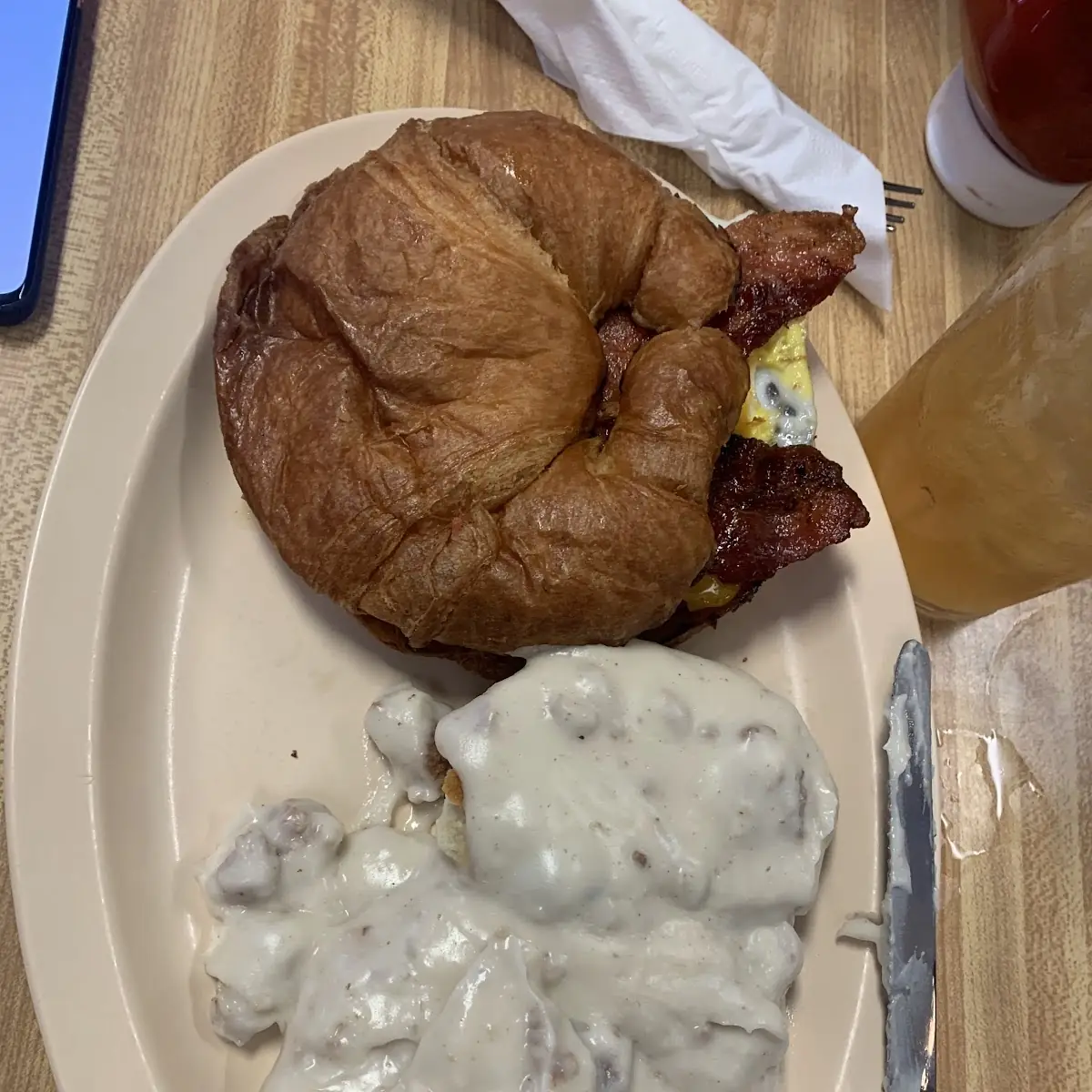 Bacon Egg & Cheese Croissant Sandwich