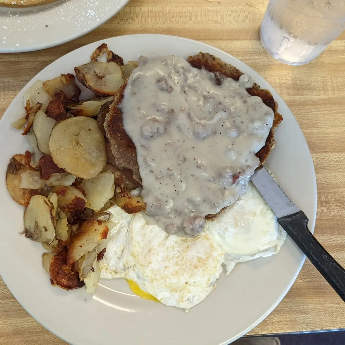 Chicken Fried Steak and Eggs