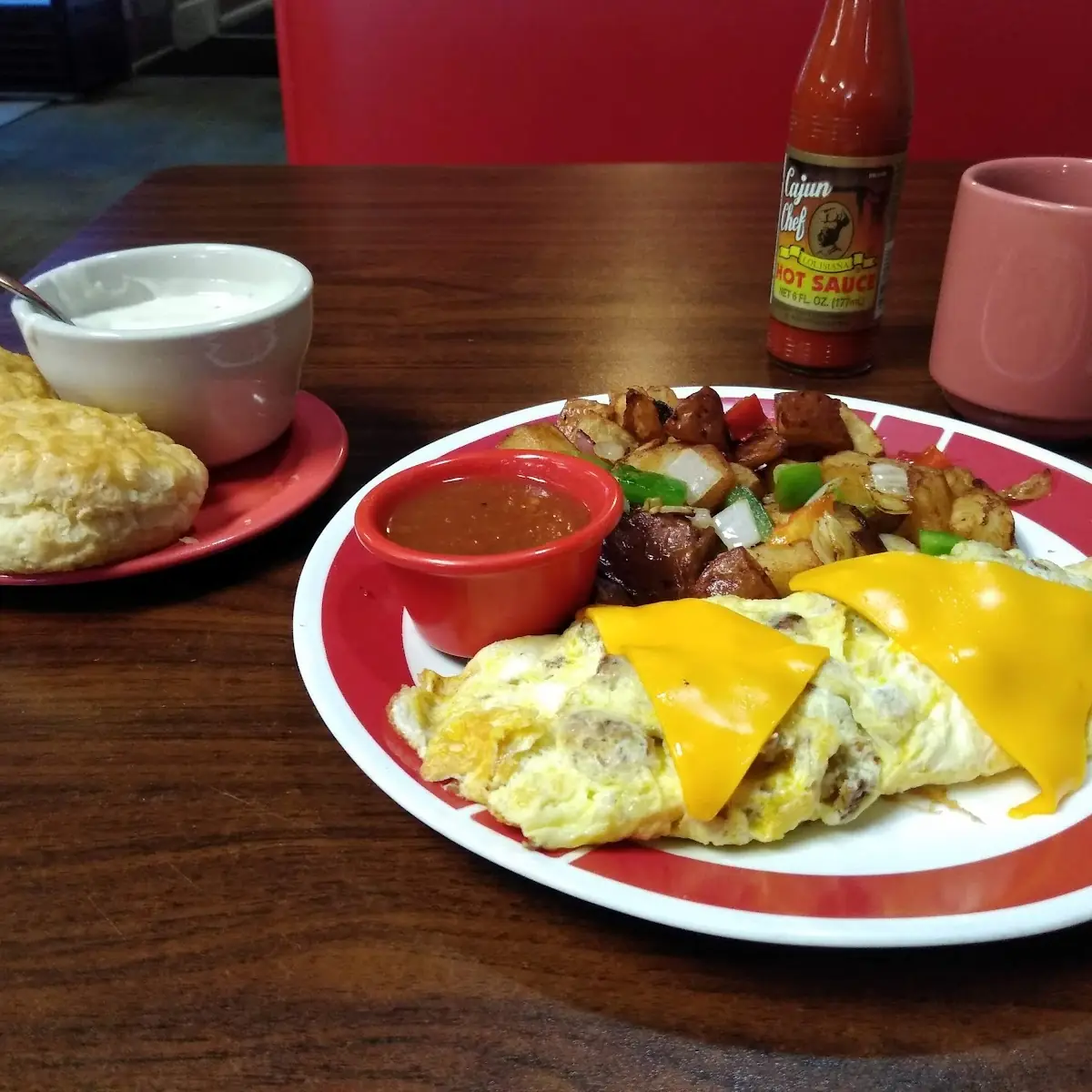 Sausage and Cheese Omelette