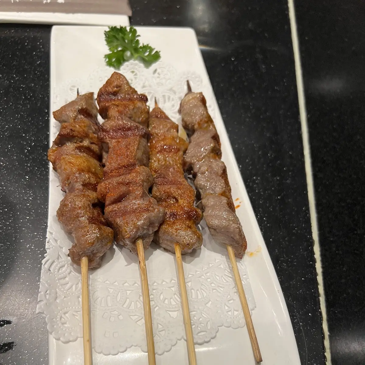 Mongolian Lamb Skewers