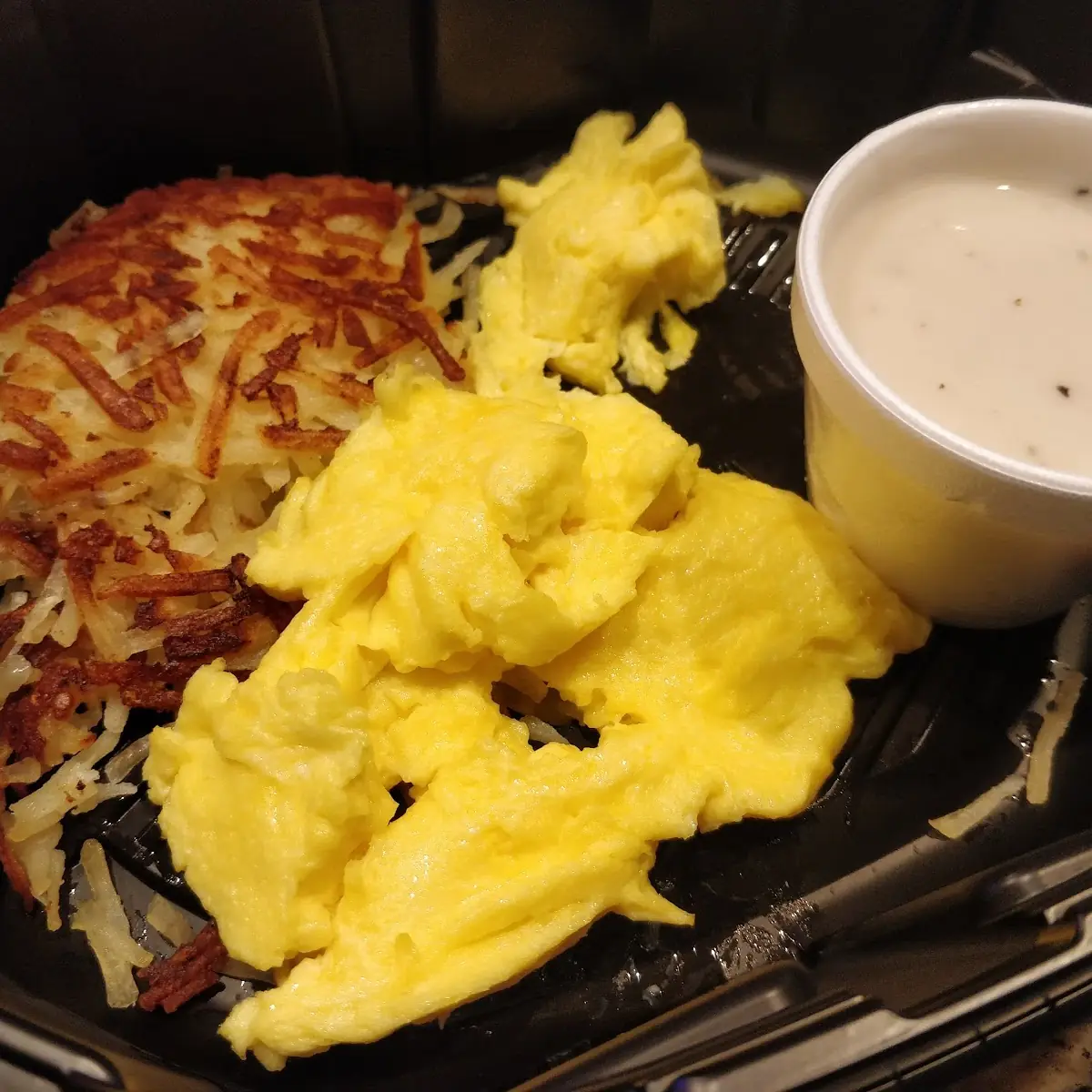 Scrambled Eggs and Hash Browns