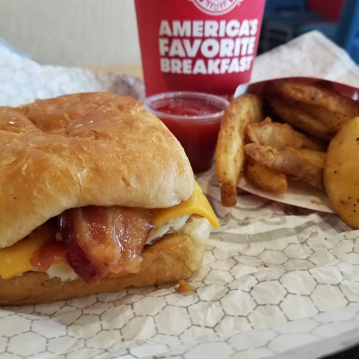 Bacon Egg Cheese Croissant Combo