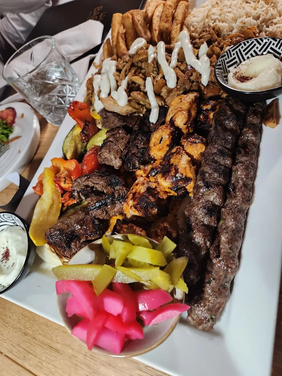 Mixed Grilled Platter, Basha Lebanese Restobar