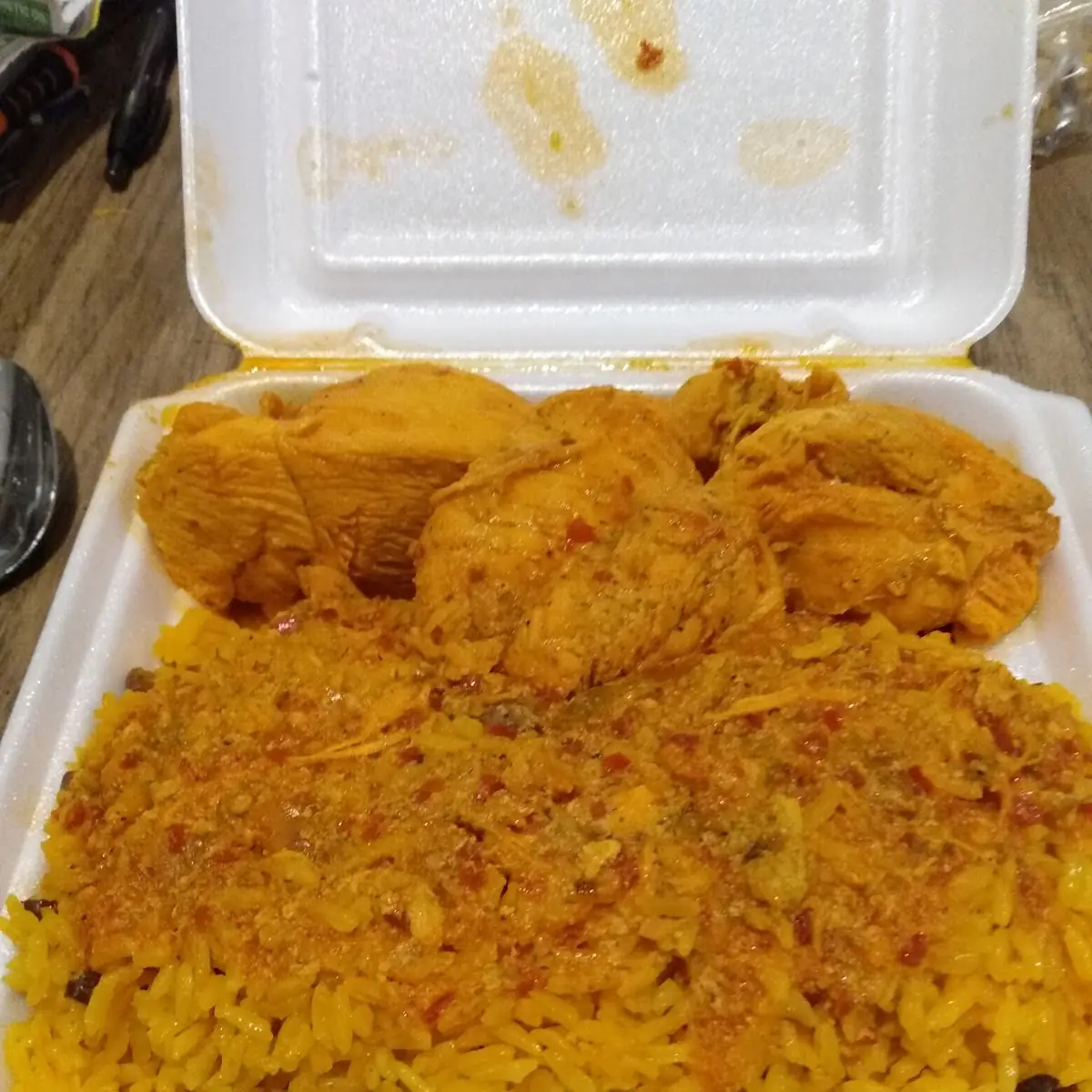 Spicy Chicken with Yellow Rice