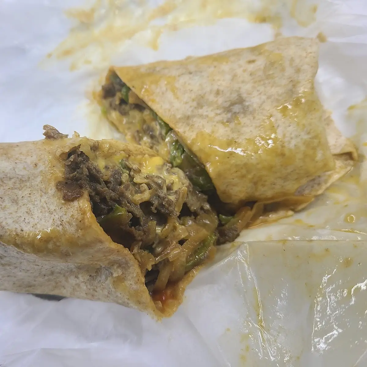 Philly Cheese Steak Wrap on Whole Wheat