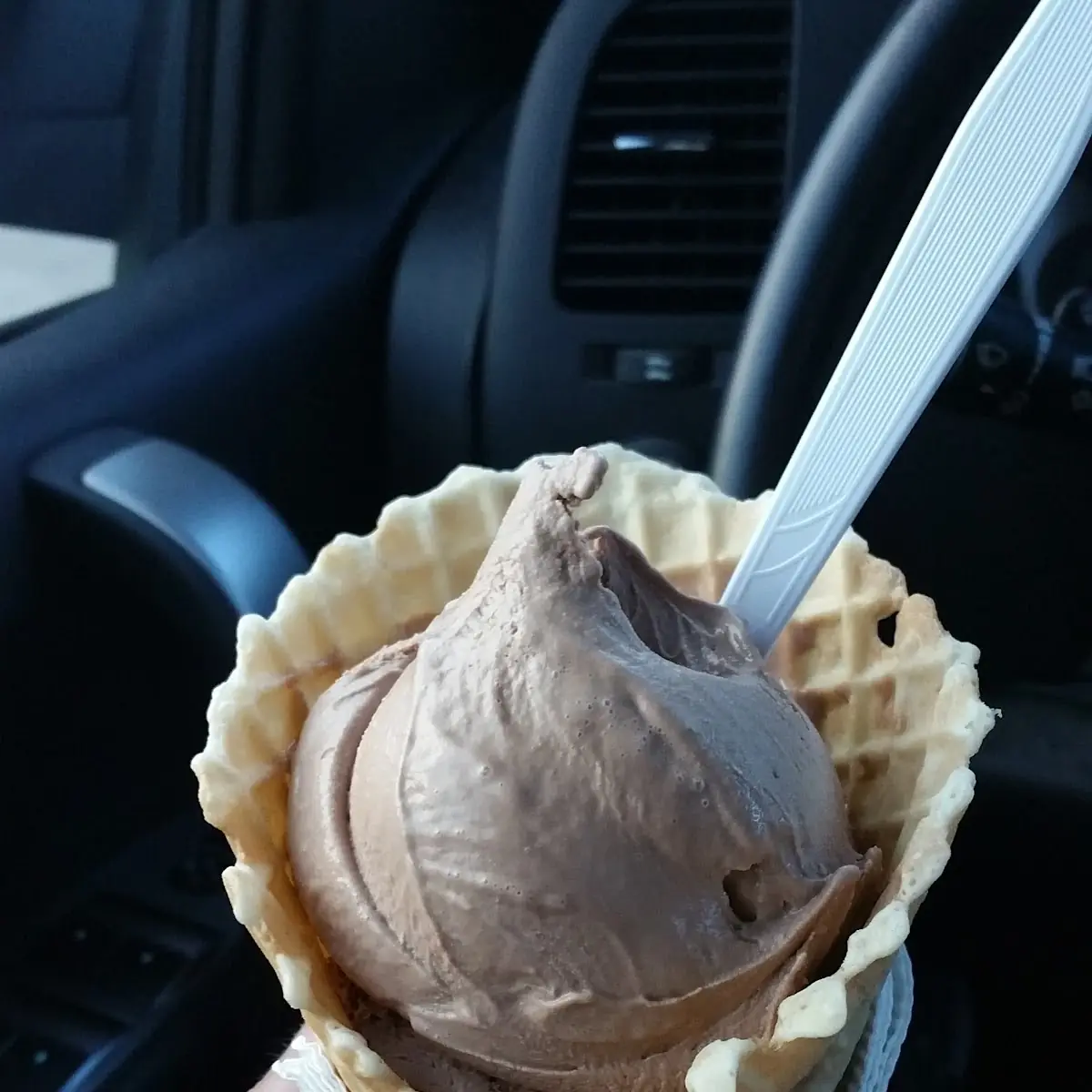 Chocolate Ice Cream Cone
