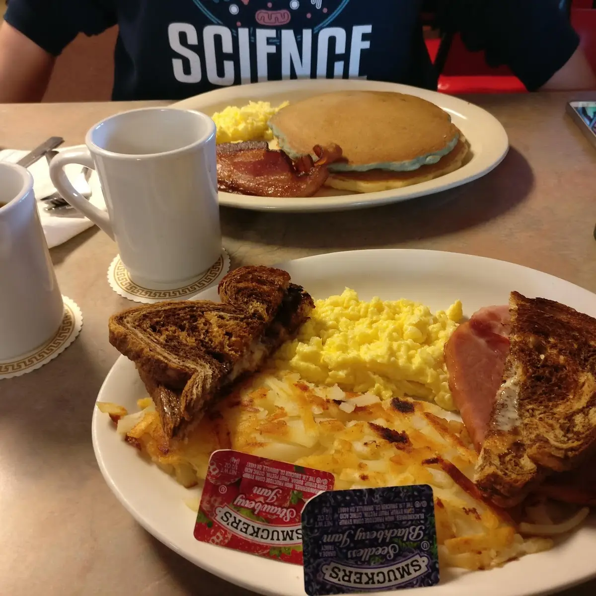 Scrambled Eggs Rye Toast