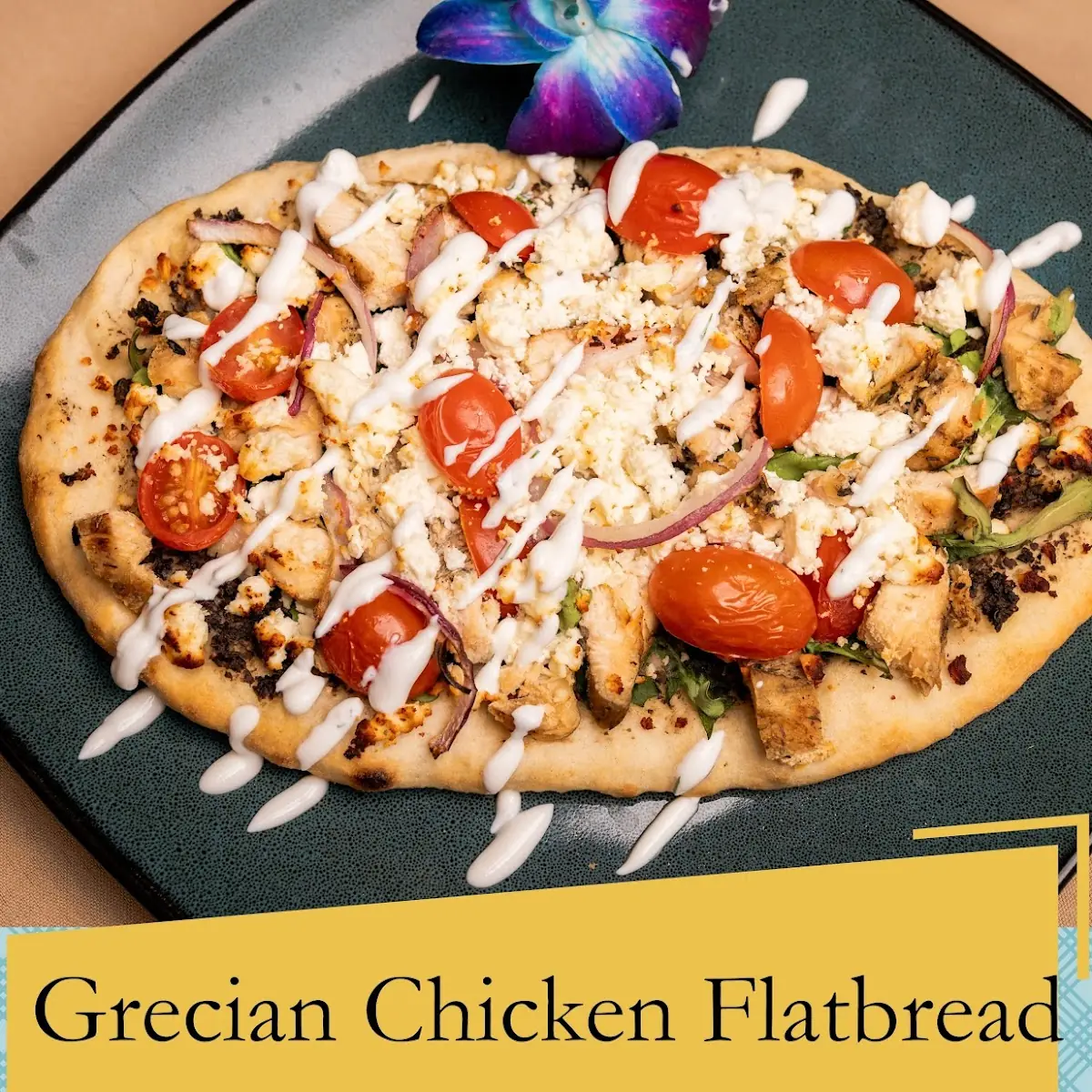 Grecian Chicken Flatbread