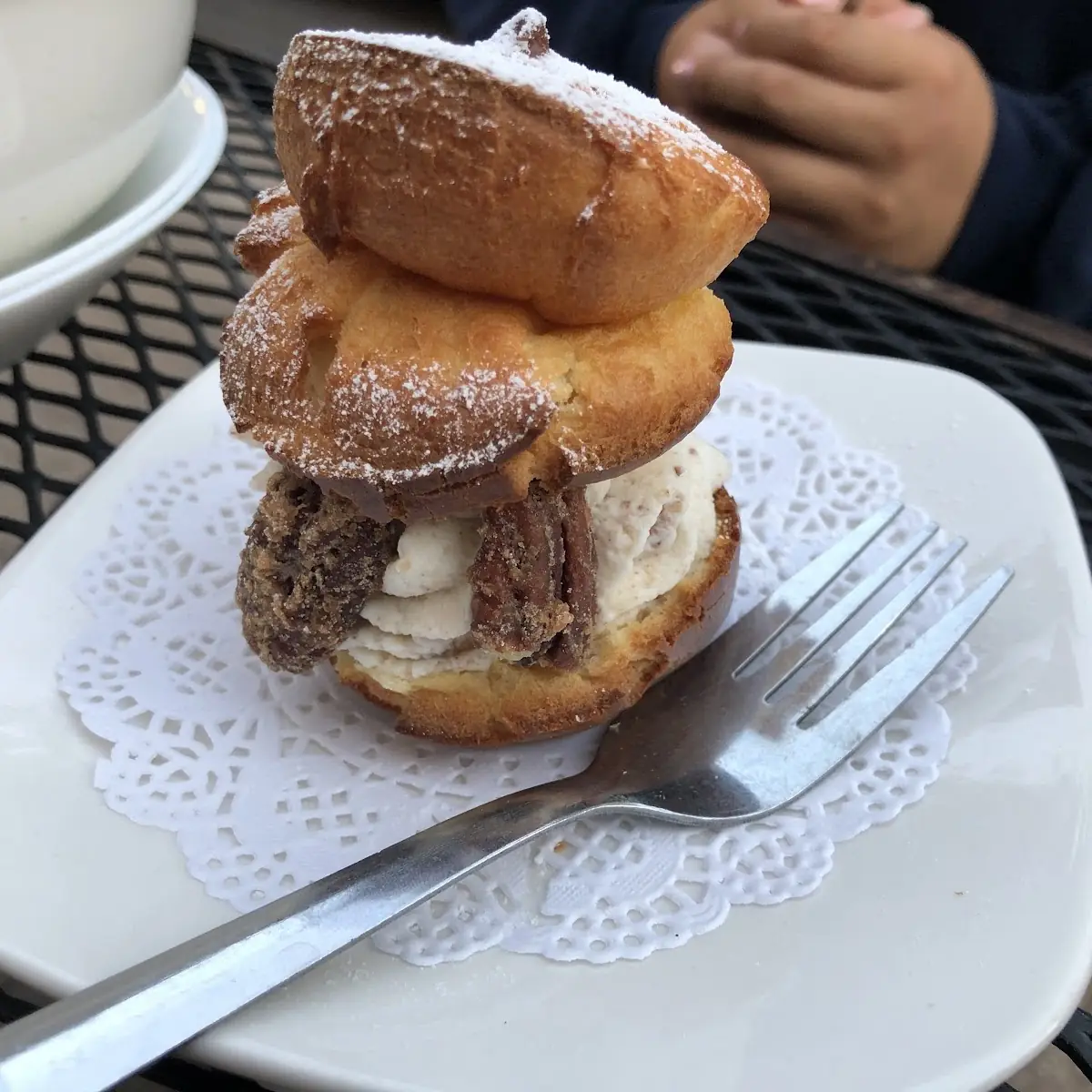 Brown Butter Pecan Cream Puff