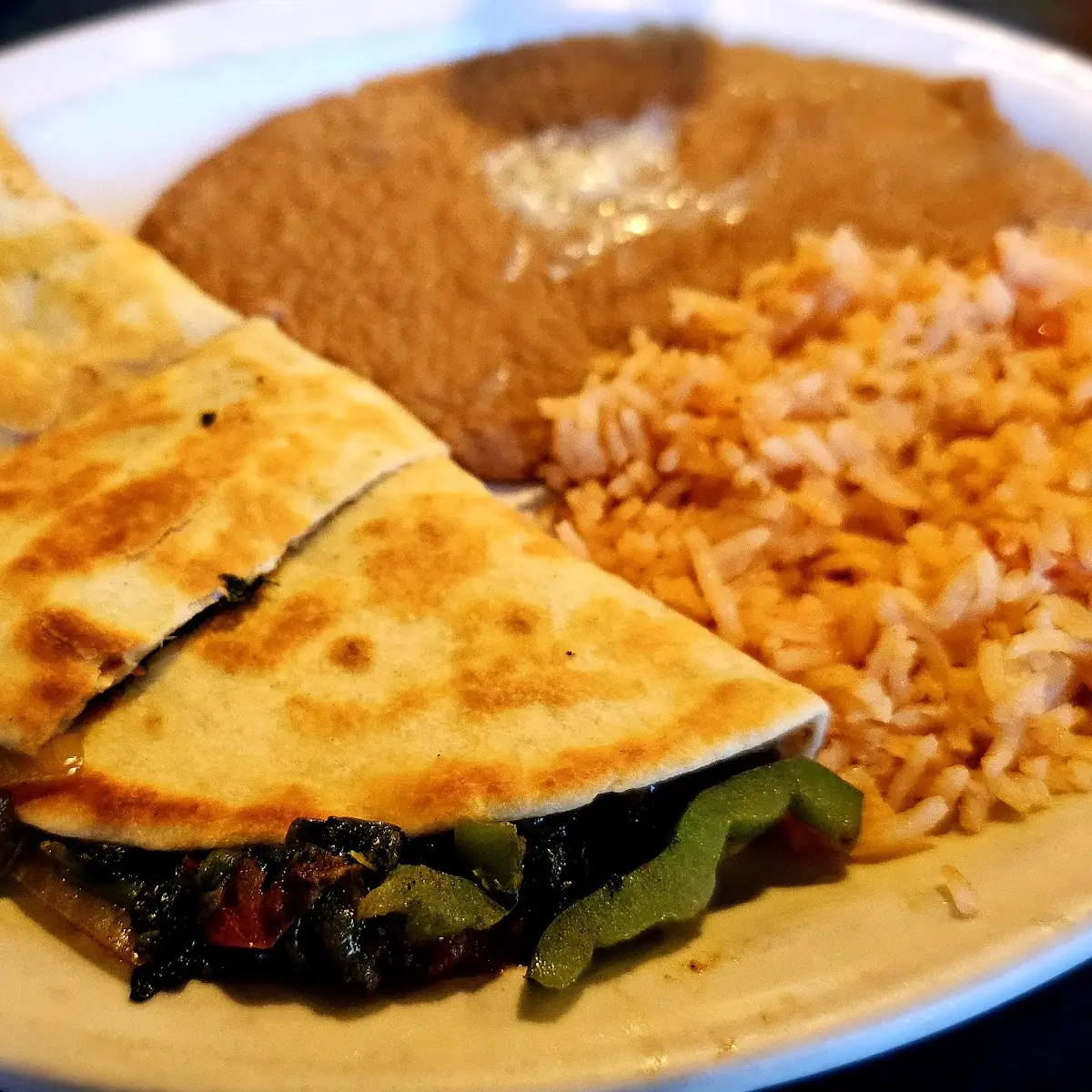 Quesadilla Rice & Beans