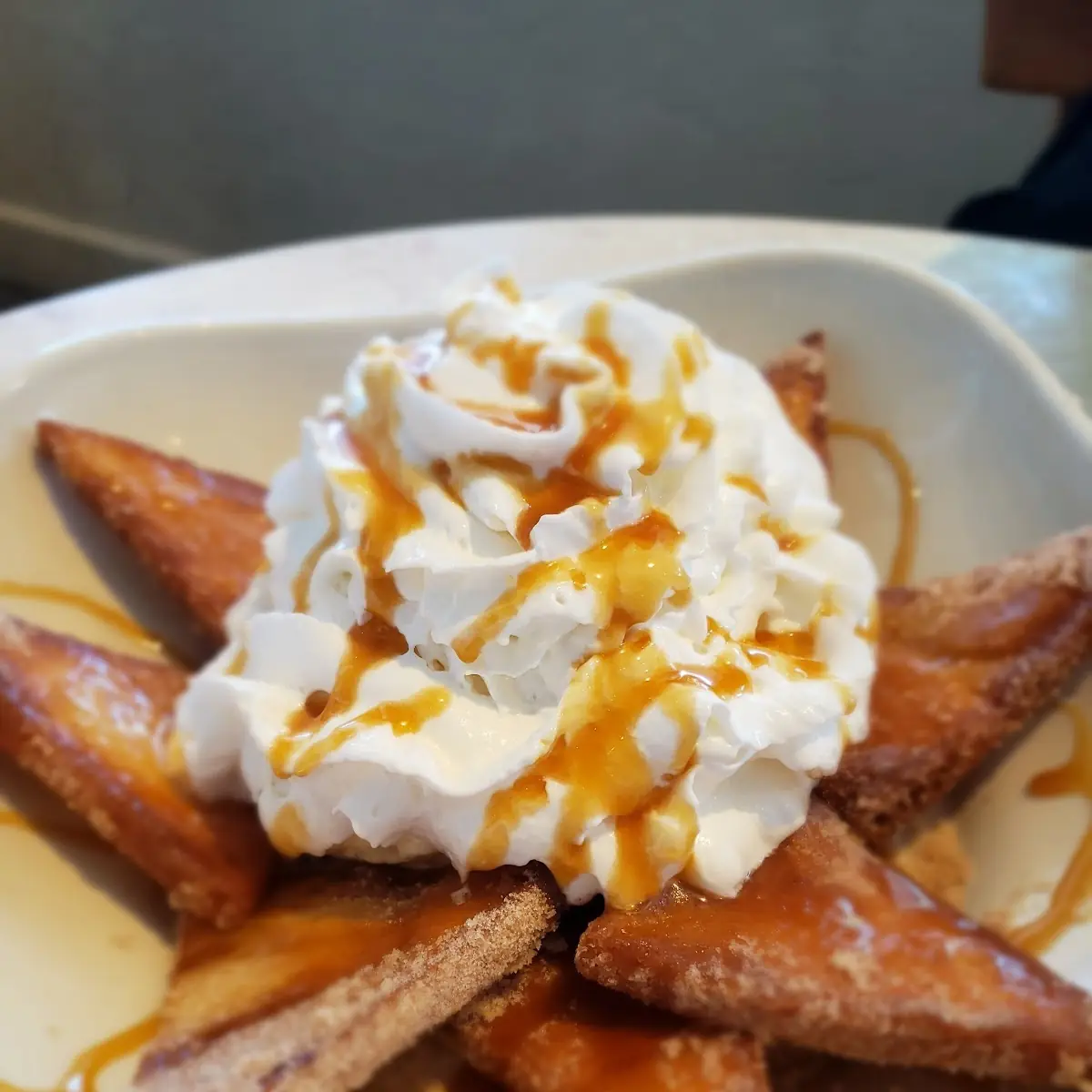 Deep Fried Pita Chips with Ice Cream