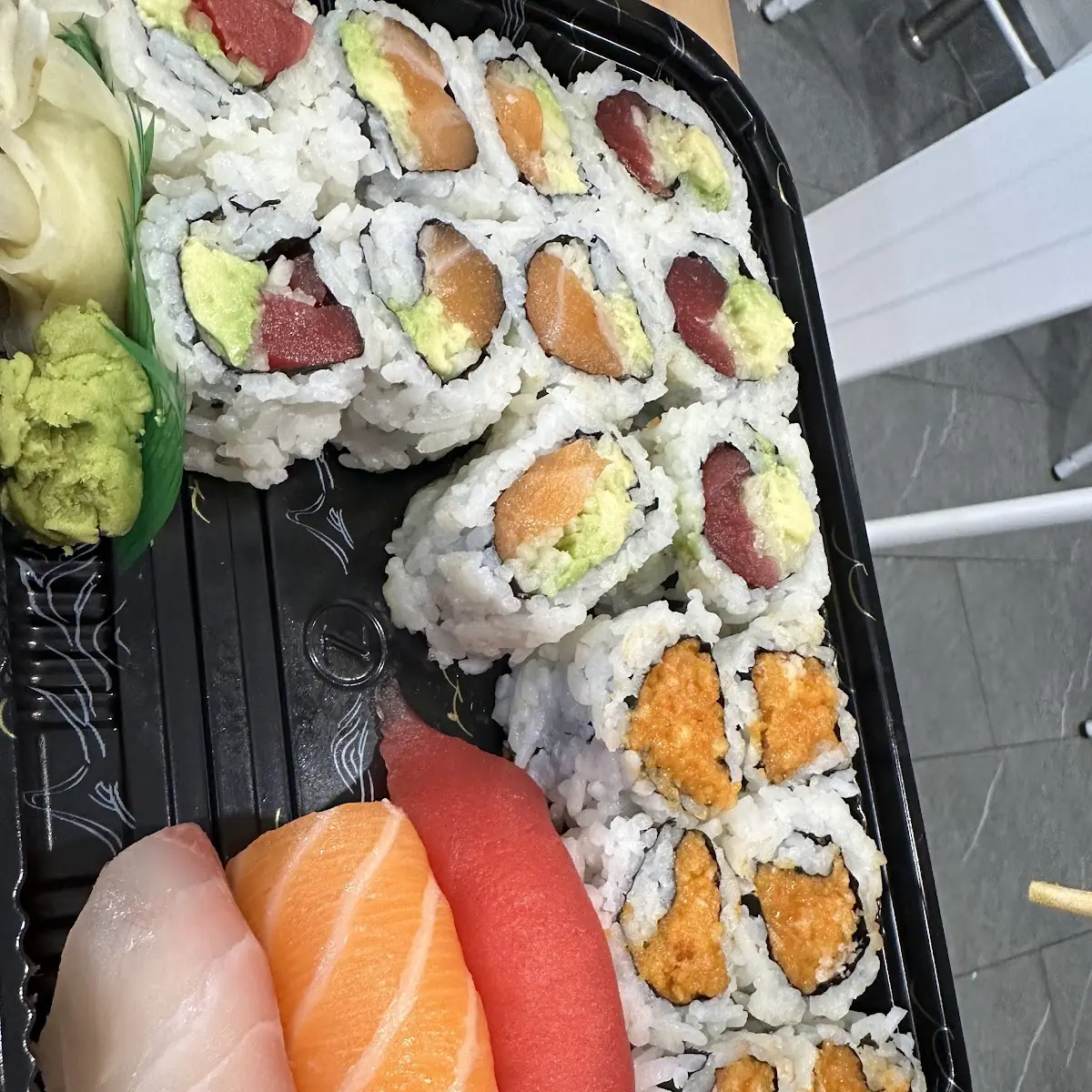 Assorted Sushi Rolls with Tempura