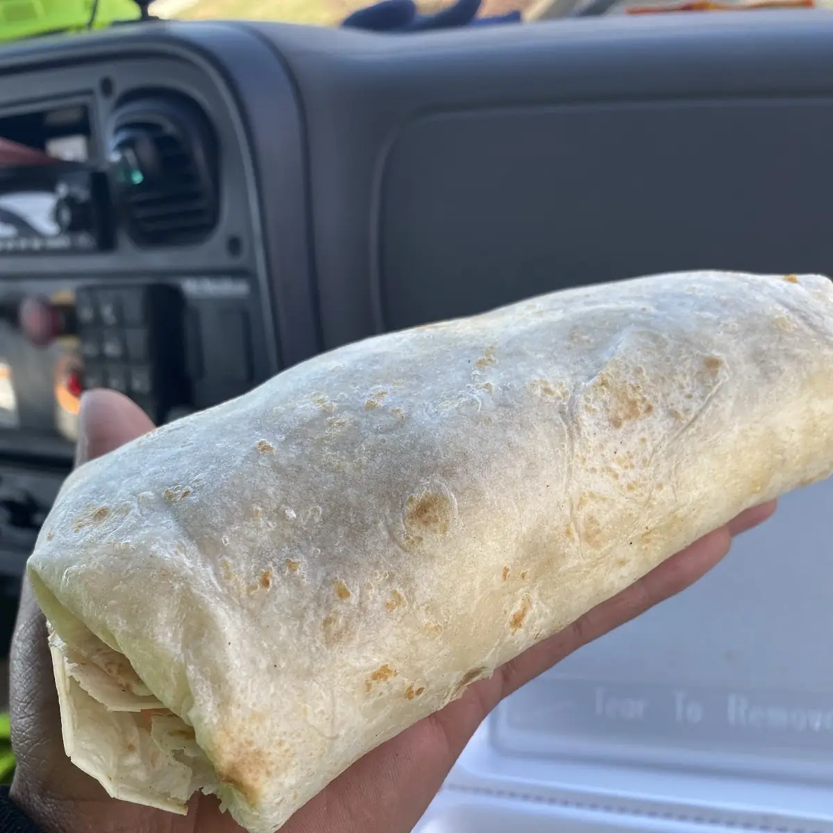BIG BREAKFAST BACON & HAM EGG BURRITO