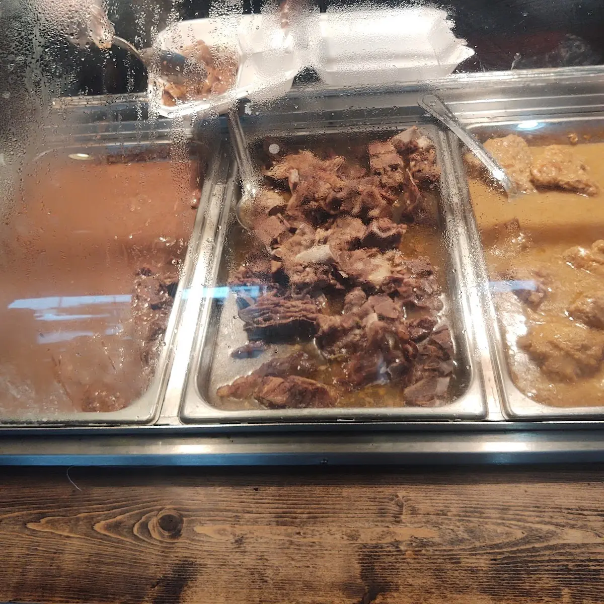 Beef Tips Pork Neck Bones and Smothered Chicken