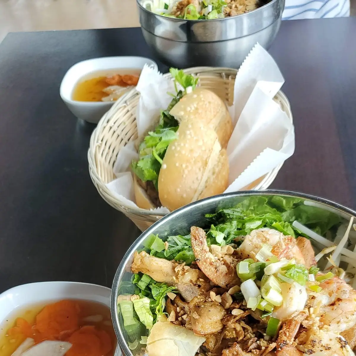 Pork and Egg Roll Noodle Bowl