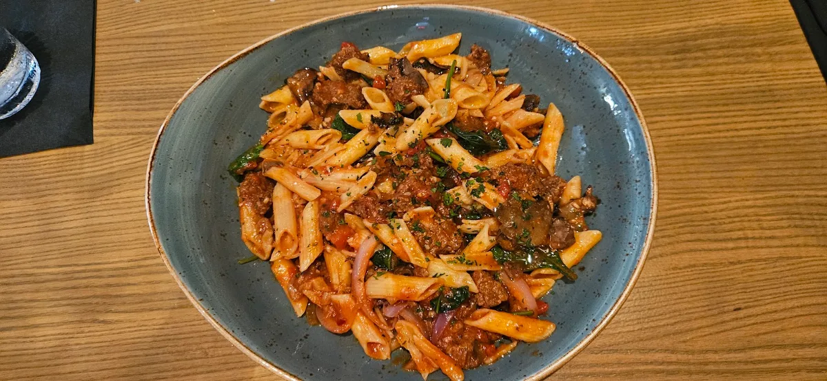 Spicy Thai Basil Noodles Old Fashioned Burger