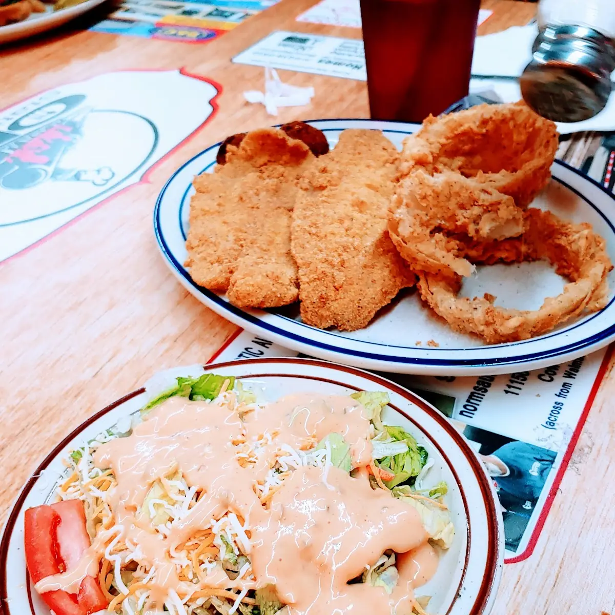 Fried Catfish & Onion Rings