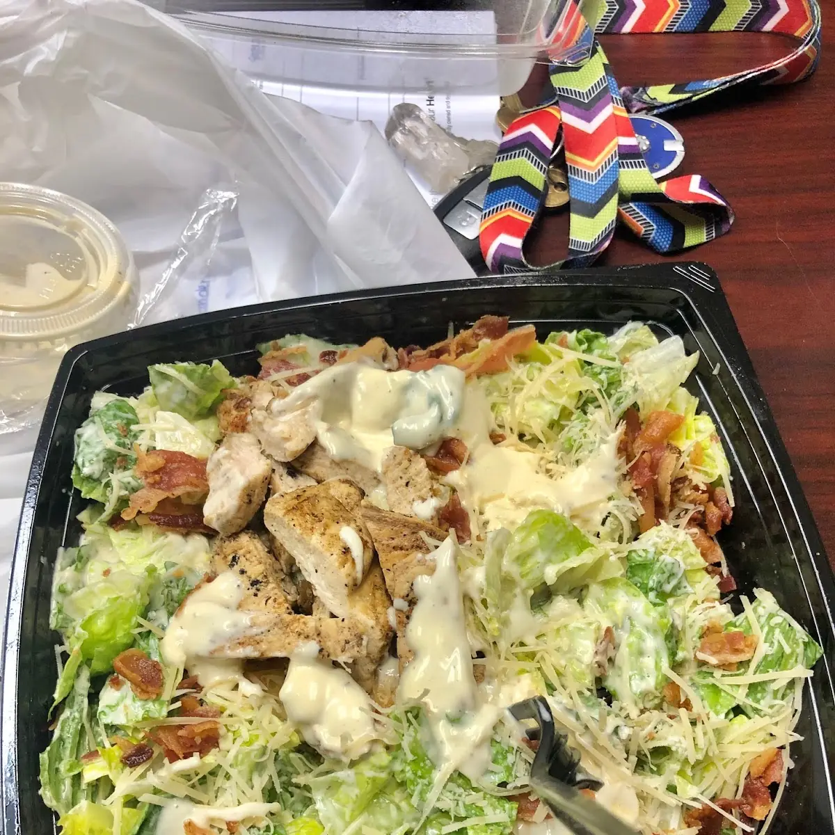 Chicken Bacon Caesar Salad