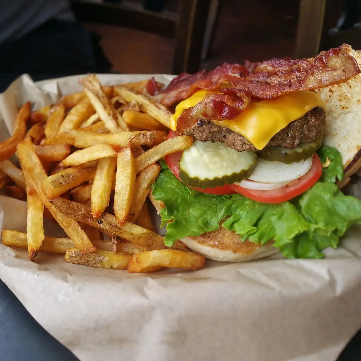 The All American Bacon Cheese Burger