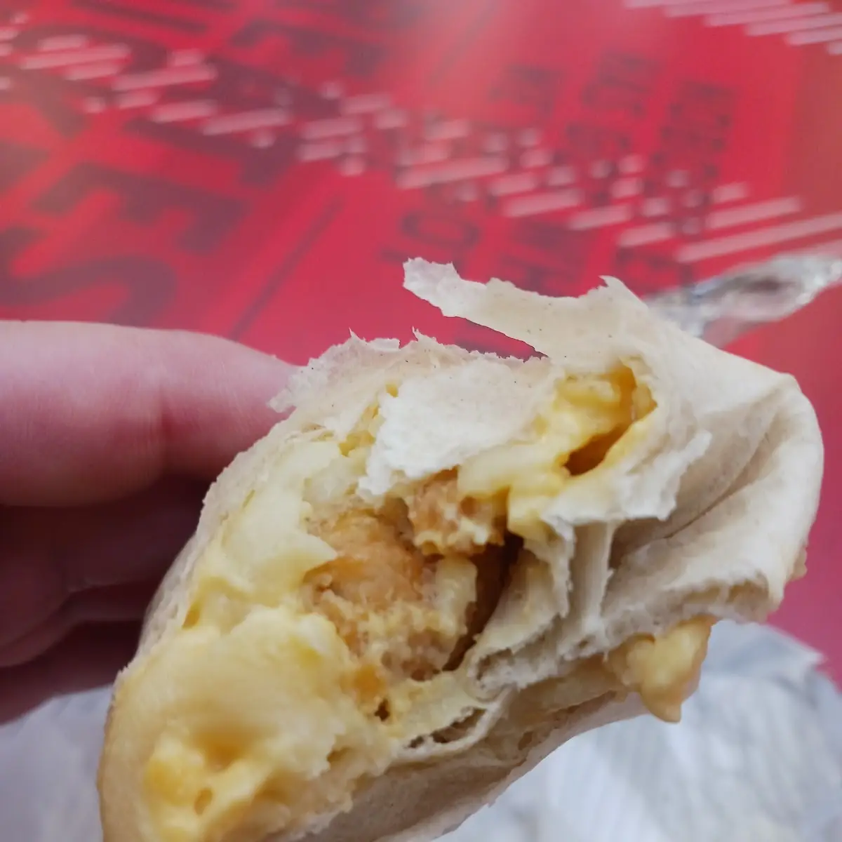 Mac N Cheese Chicken Wrap