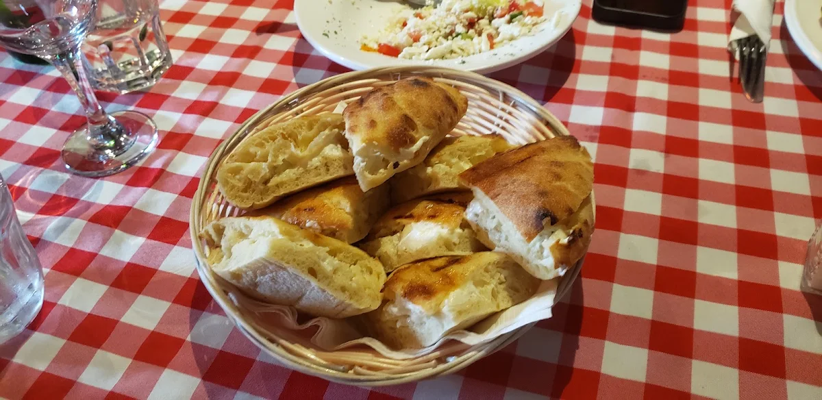 Bread with Cream Cheese, Etno Bar & Grill