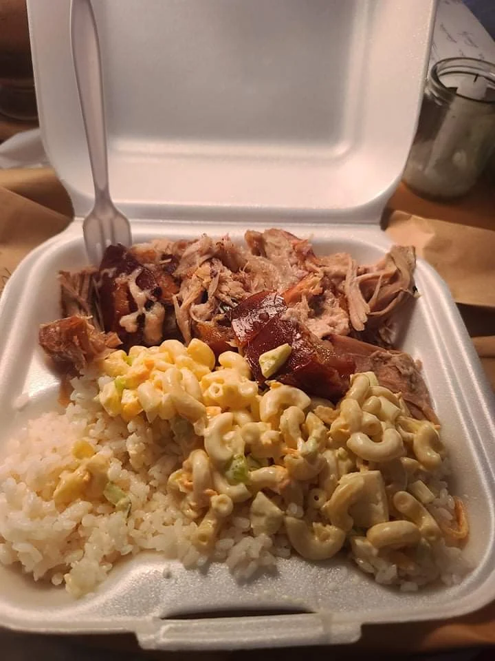 Arroz Blanco Pernil Y Ensalada de Coditos