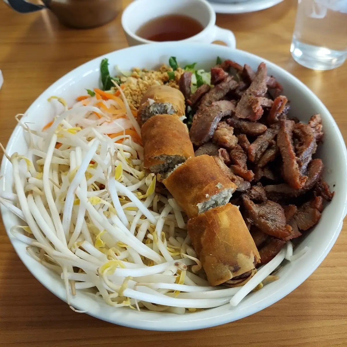 Bun Vermicelli Pork and Egg Rolls