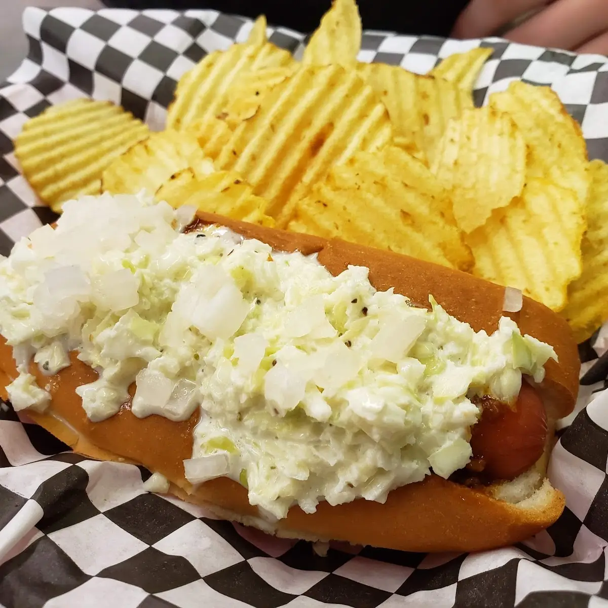 Hot Dog with Chips
