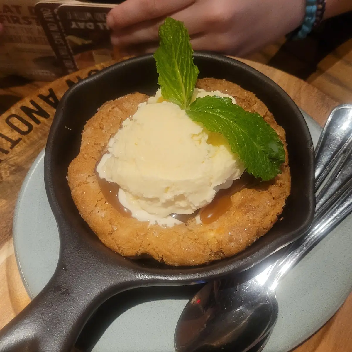 Salted Caramel Cookie Skillet
