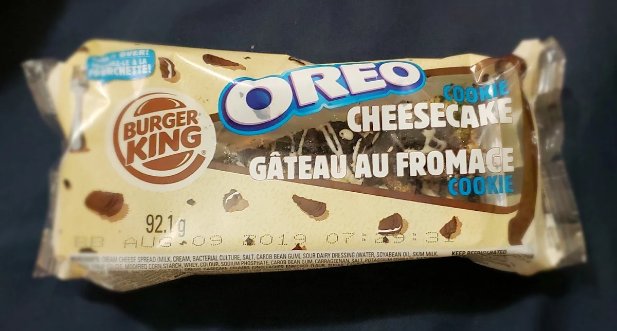 Oreo Cookie Cheesecake, Burger King