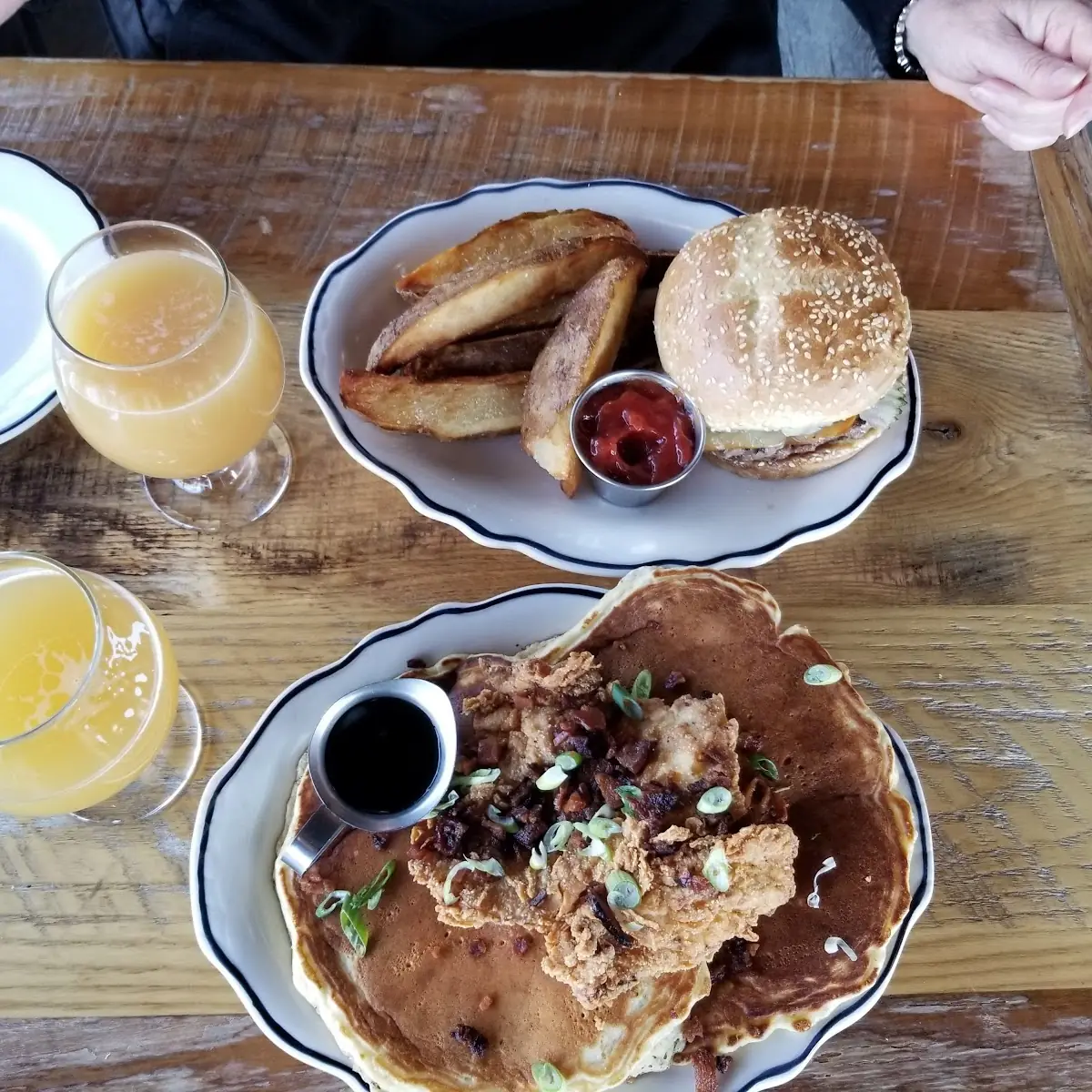 Fried Chicken & Beer Pancakes