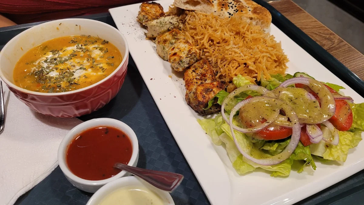 Chicken Breast Dinner, Maimana Naan and Kabab