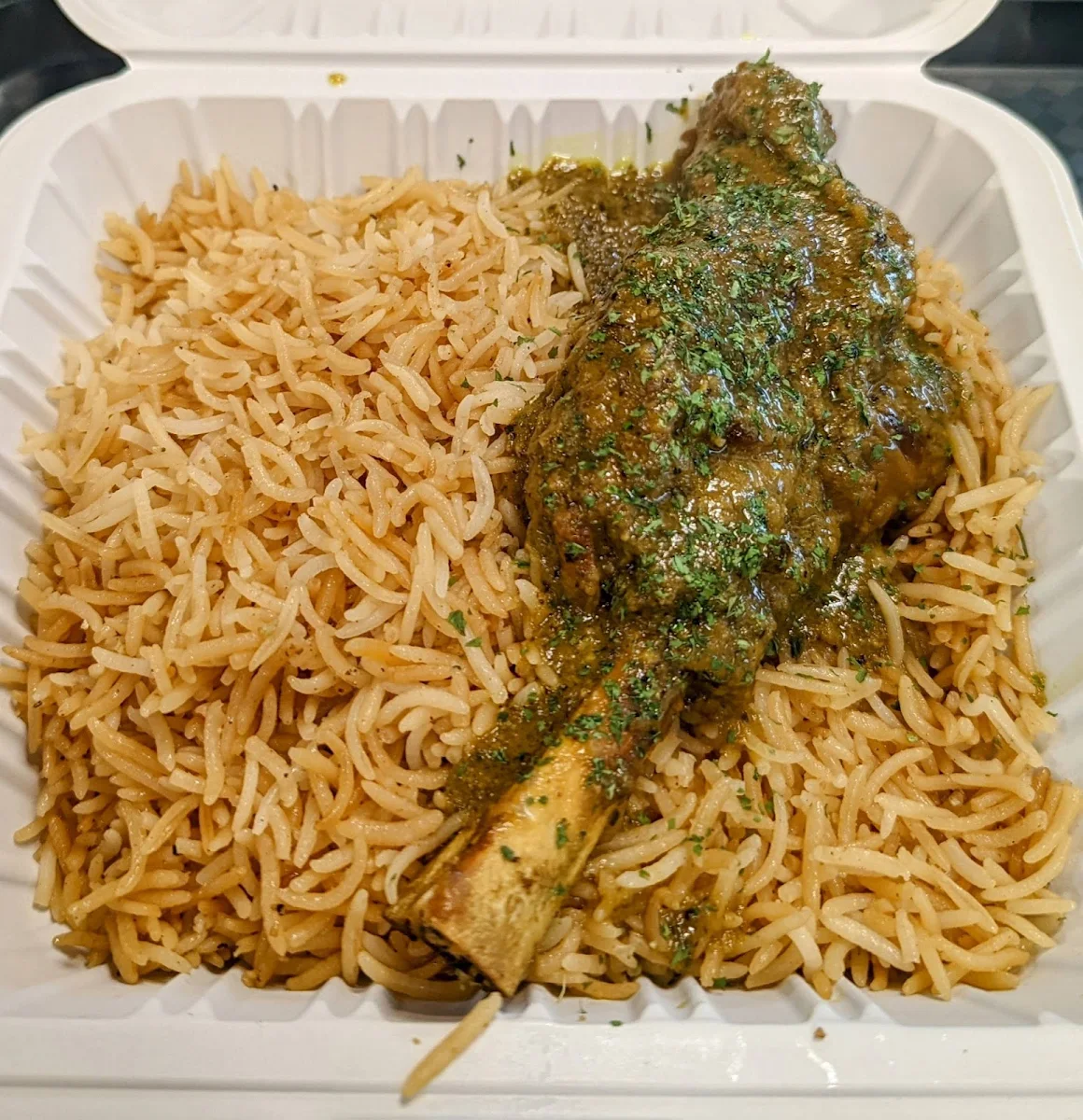 Lamb Shank, Maimana Naan and Kabab