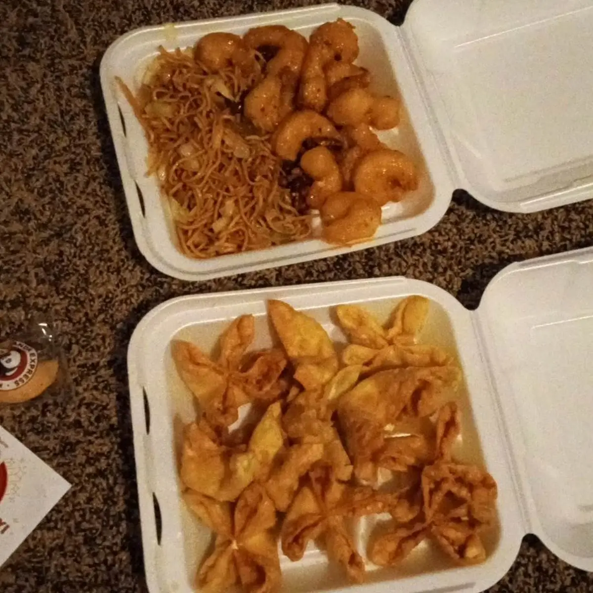 Walnut Shrimp Chow Mein and Raccoons