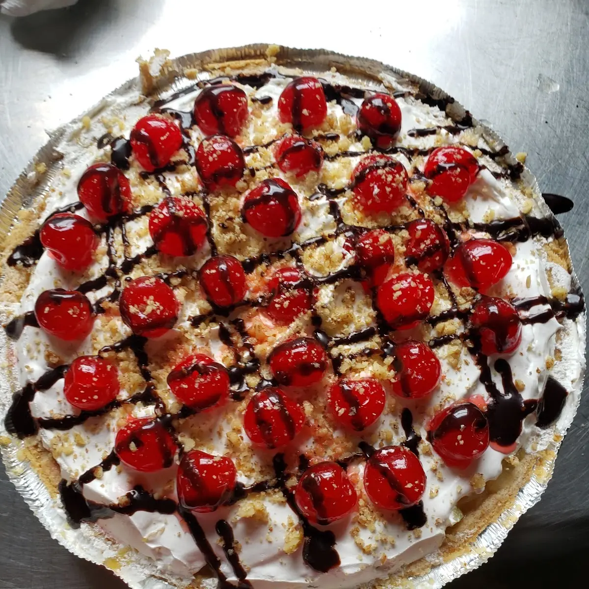 No Bake Banana Split Pie