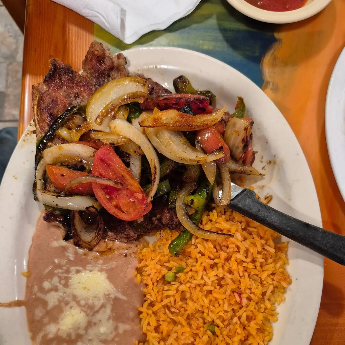 Three Tacos Rice & Beans