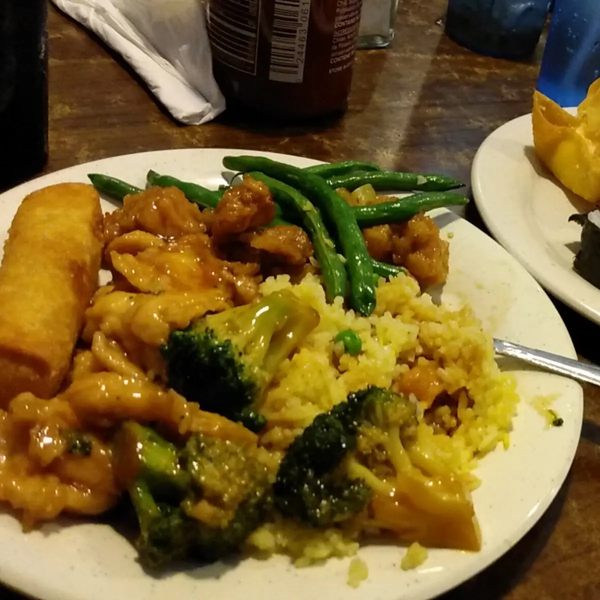 Fried Rice and Egg Rolls