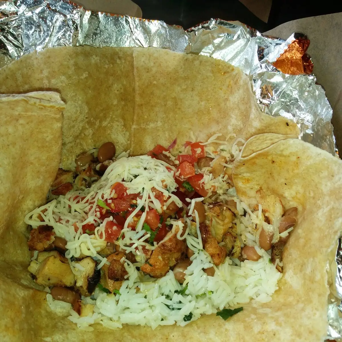 Adobo Chicken Burrito