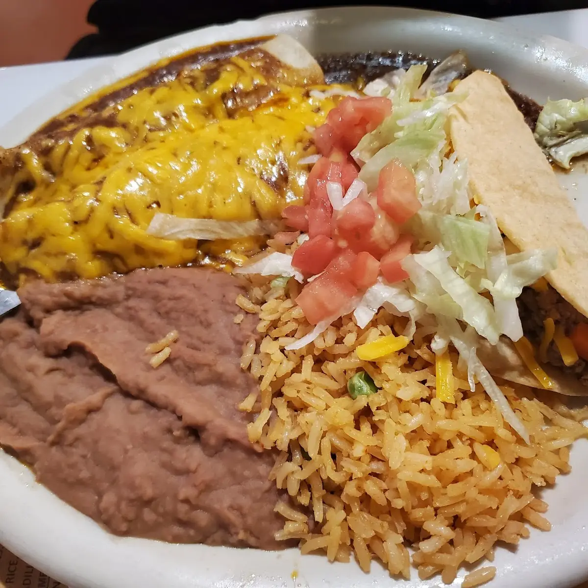 Crispy Taco Rice & Beans