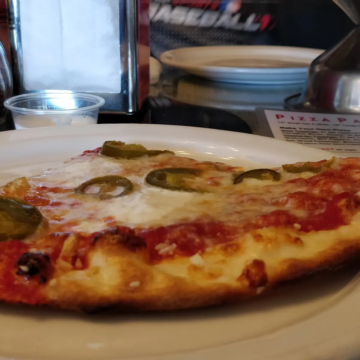 Three Cheese Pizza Slice